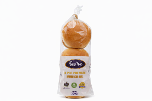 Festive Premium Plain Burger Burn 6Pc