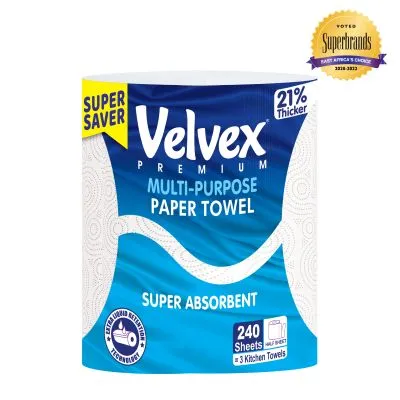 Velvex White Kitchen Towel Jumbo
