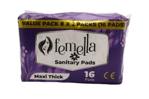 Femella Sanitary Pads Large 16'S