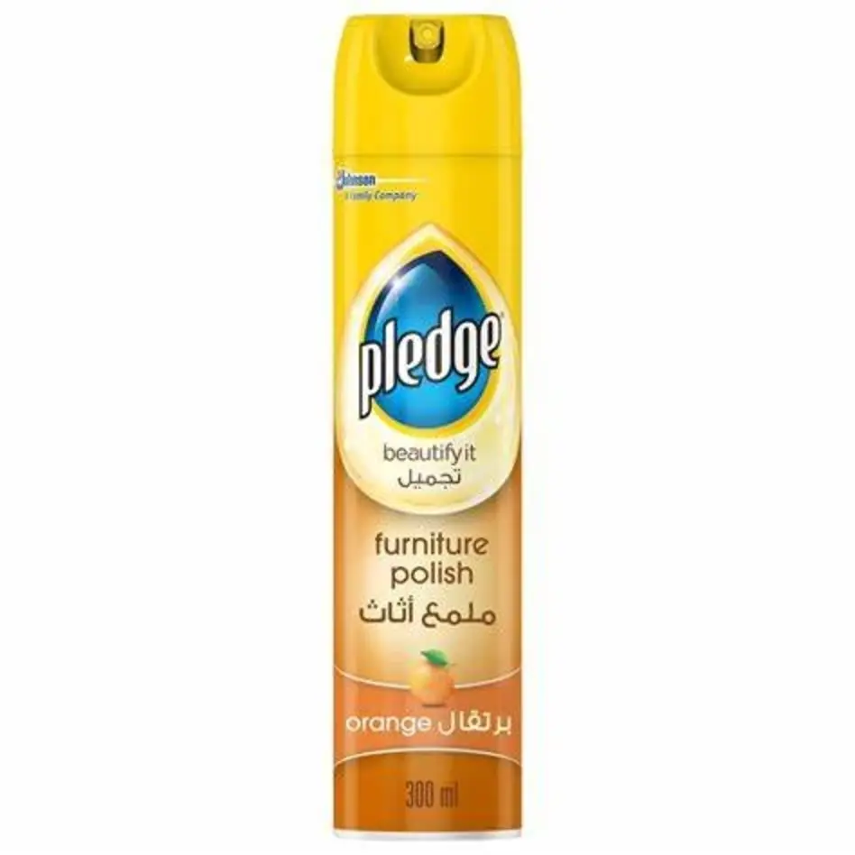 Pledge Cleans, Shines & Protects Furniture Polish Orange 300ml