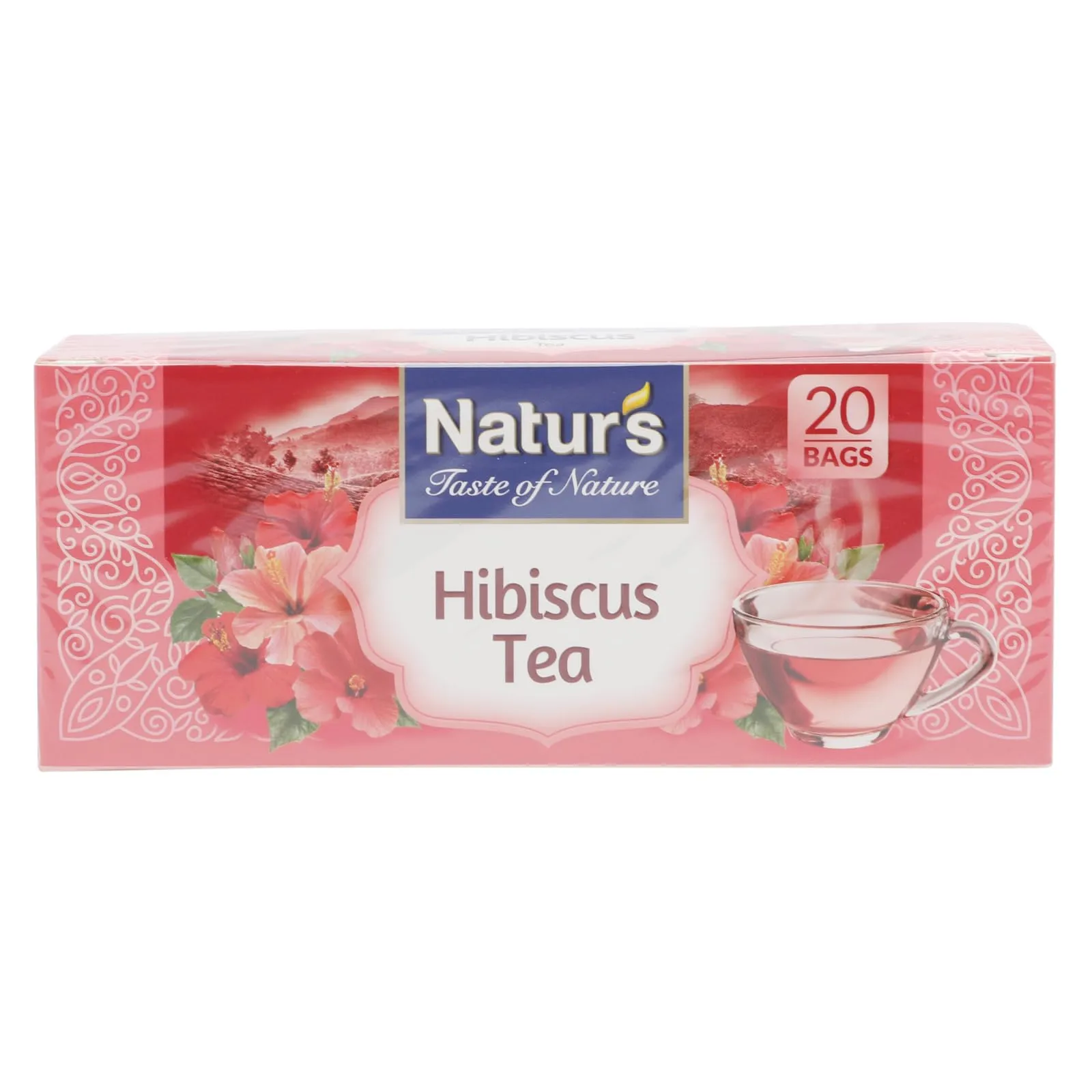 Natures Hibiscus Tea Bags 25'S