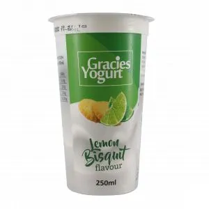 Gracie'S Lemon Biscuit Yoghurt 250ml