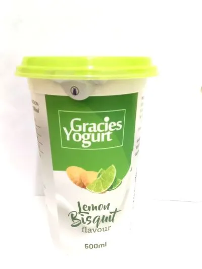 Gracie'S Lemon Biscuit Yoghurt 500ml
