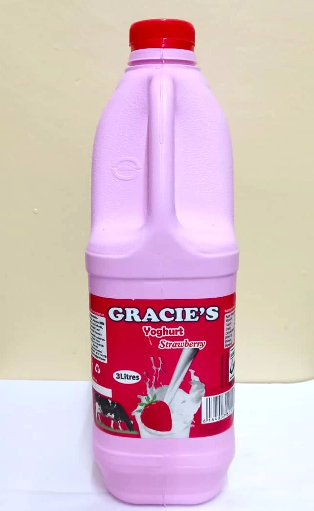 Gracie'S Strawberry Yoghurt 3Ltr