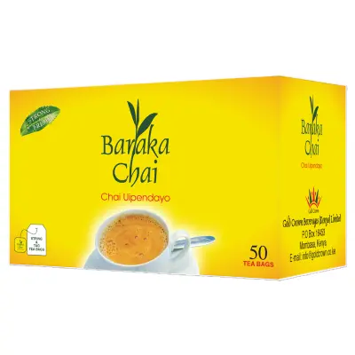 Baraka Chai Tea Bag 50'S Tagged