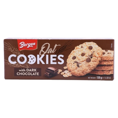 Bergen Oat Dark Chocolate Cookies 130g