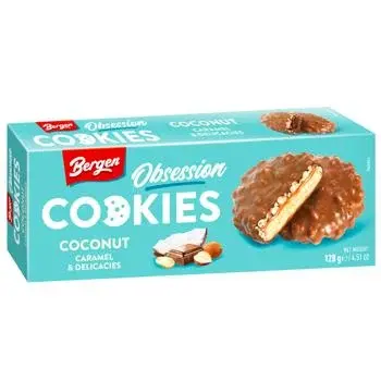 Bergen Obsession Caramel Coconut Chocolate Cookies 128g