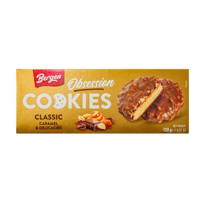 Bergen Obsession Caramel & Delicacies Chocolate Cookies 128g