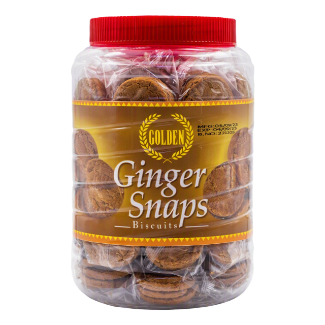Golden Ginger Snap Biscuit 1Kg Jar