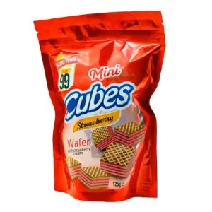Sunveat Cube Strawberry Wafer 125G