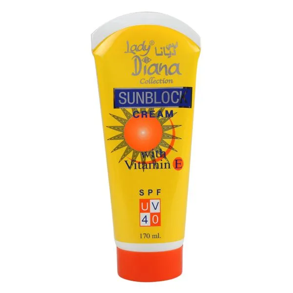 Lady Diana Spf Uv 40 Sunblock Cream 170Ml