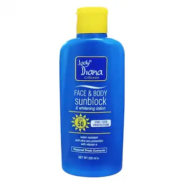 Lady Diana Spf Uv 50 Sunblock Lotion 200Ml
