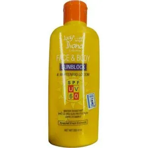 Lady Diana Spf Uv 60 Sunblock Lotion 200Ml
