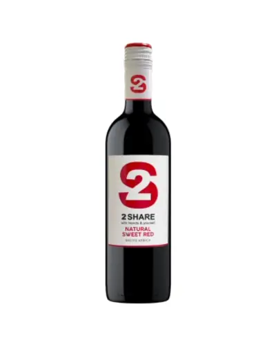 2 Share Natural Sweet Red Wine 750Ml