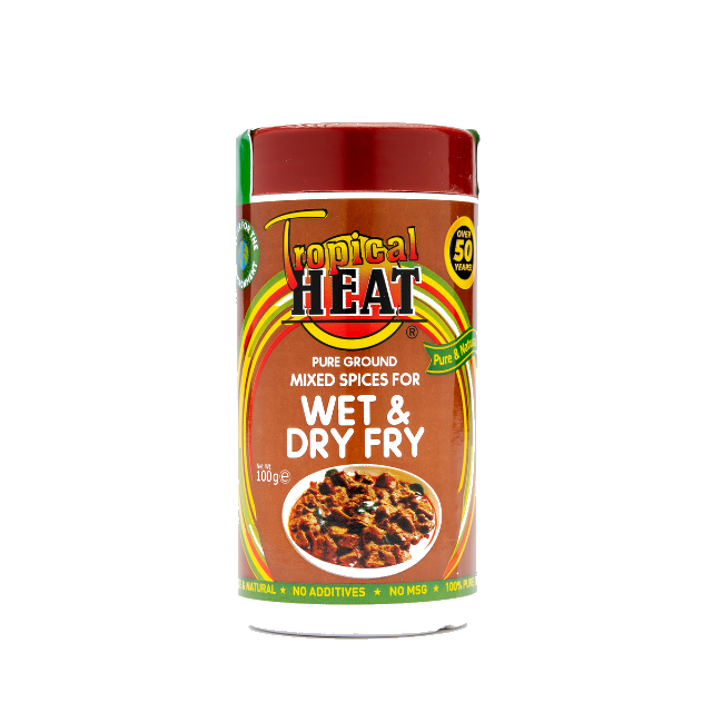 Tropical Heat Mixed Spices  Wet & Dry Fry 100Gm Jar