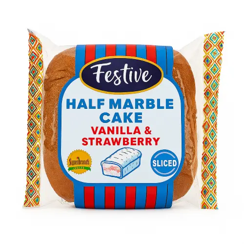 Festive Vanilla  Strawberry Half Poundcake 200G
