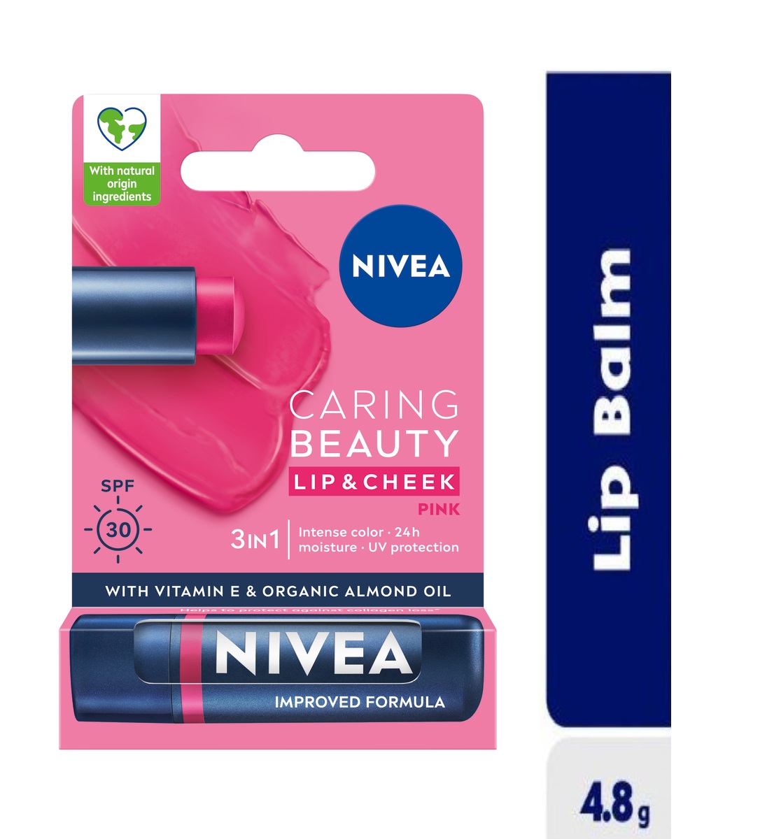 Nivea Lip Care Pink Spf30 4.8G