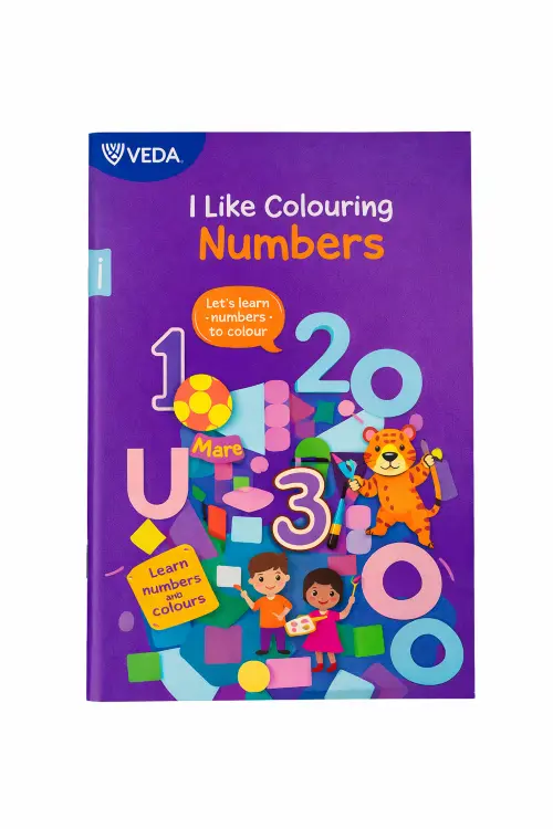 Veda I Like Colouring Numbers Book 1