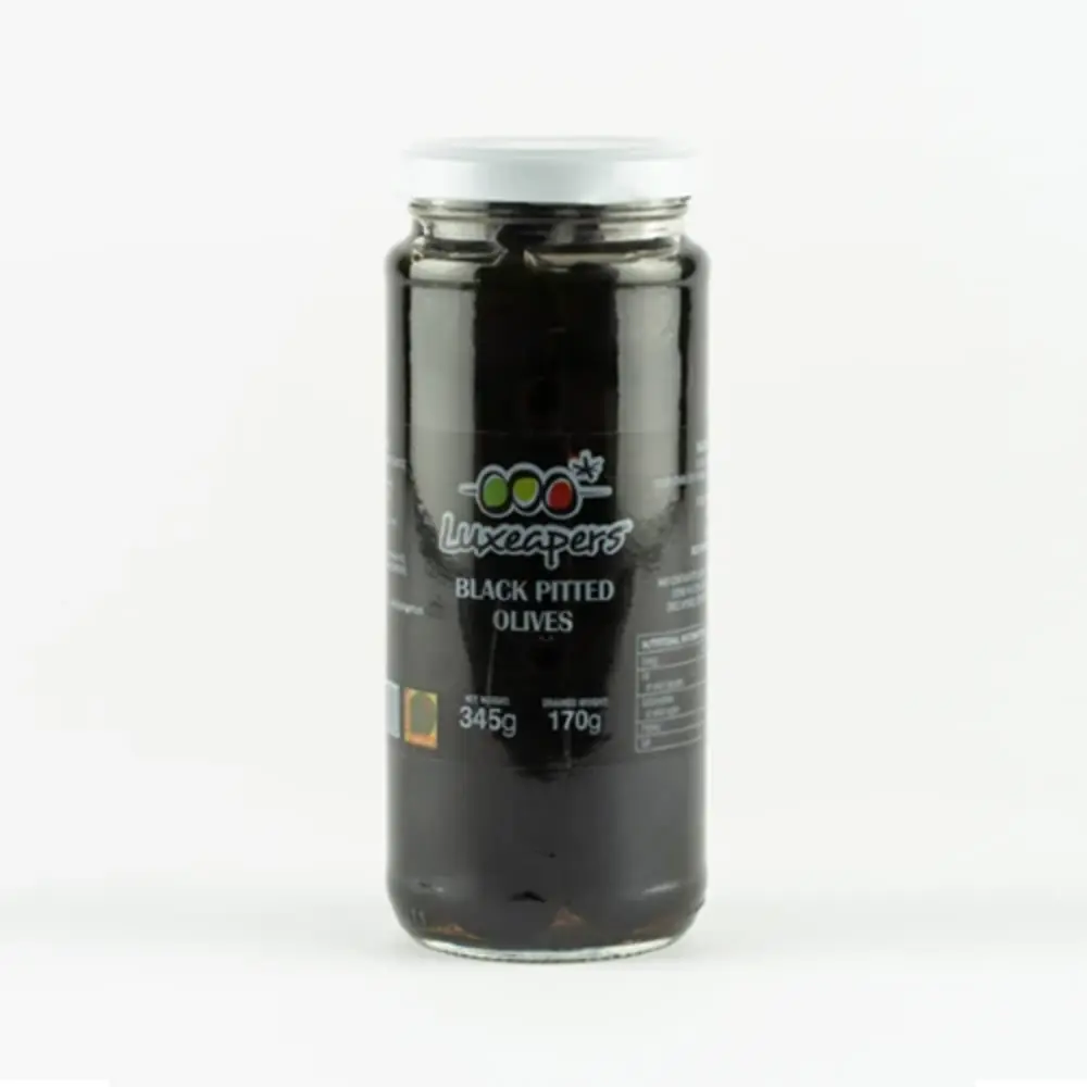 Luxeaper Pitted Black Olives 345G