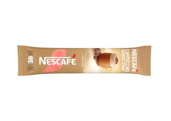 Nescafe Gold Cappuccino Reduced Sugar Sticks 12.5g