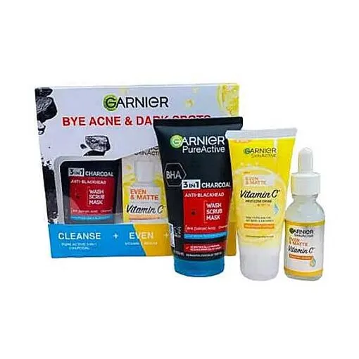 Garnier Bye Acne & Dark Spots Kit