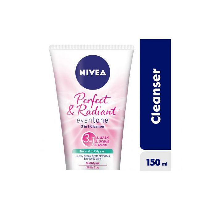 Nivea Perfect & Radiant 3In1 Cleanser 150Ml