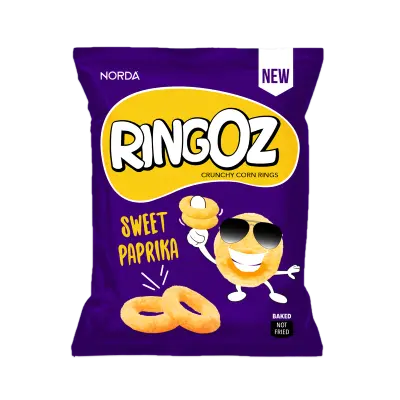 Ringoz Sweet Paprika Corn Rings 25G