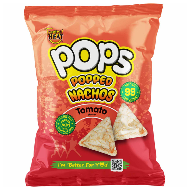 Tropical Heat Popped Nachos Tomato 22G