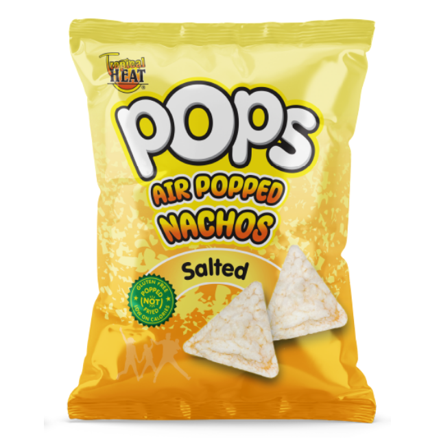 Tropical Heat Pops Popped  Nachos Salted 120G