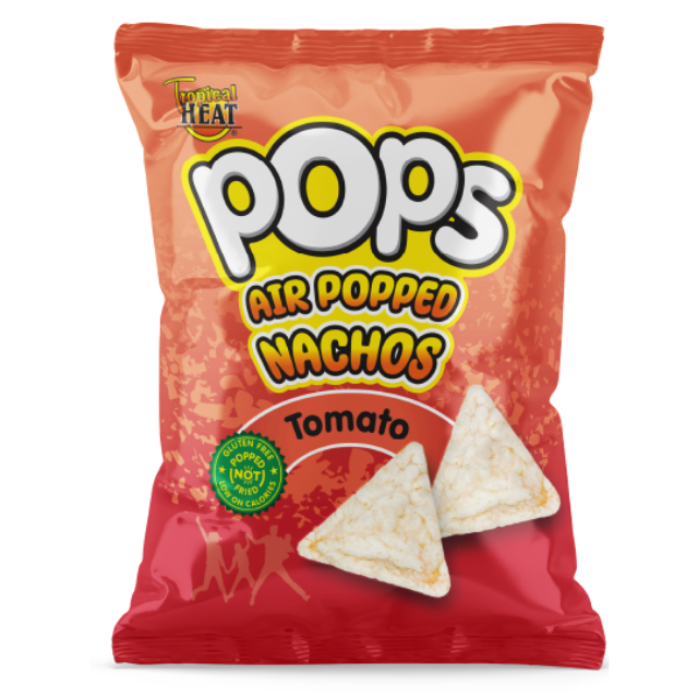 Tropical Heat Pops Popped  Nachos Tomatoes 120G