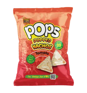 Tropical Heat Pops Popped  Nachos Tomatoes 120G