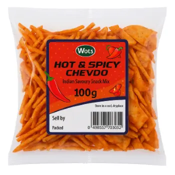 Wots Hot & Spicy Chevdo 100G