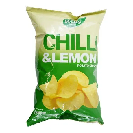 Wots Potato Crisps Chilli Lemon 120G