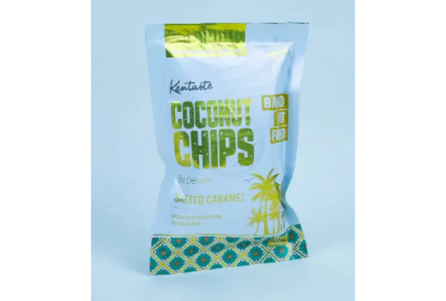 Kentaste Coconut Chips Salted Caramel 40g