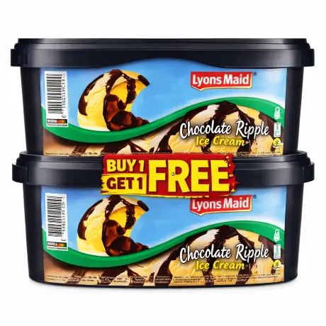 Lyons Chocolate Ripple Ice Cream 1Ltr