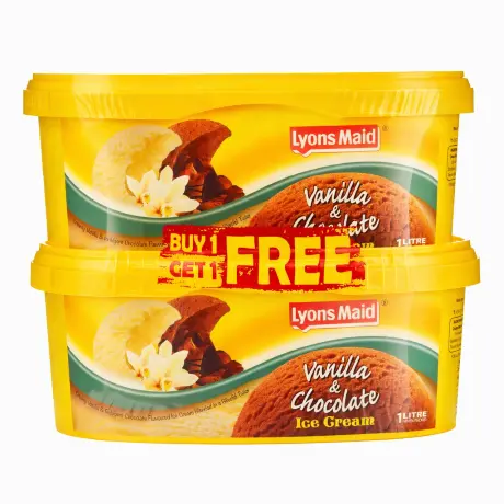 Lyons Van&Chocolate I/Cream 1Ltr