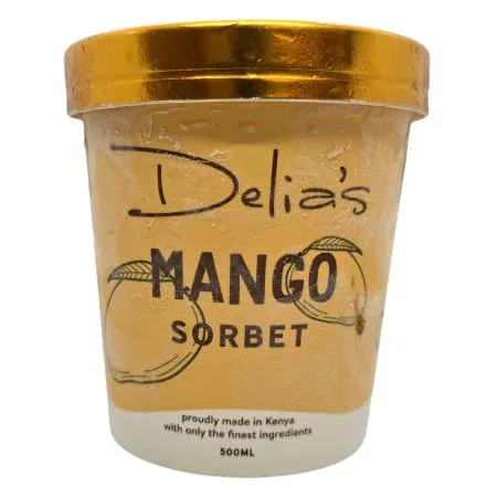 Delia'S Mango Sorbet Ice Cream 500ml