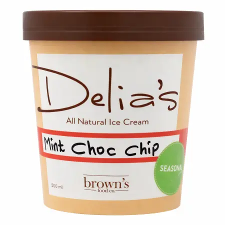 Delia'S Mint Choc Chips Ice Cream 500ml