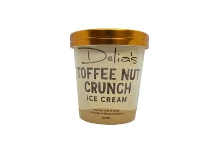 Delia'S Toffee Almond Ice Cream 500ml