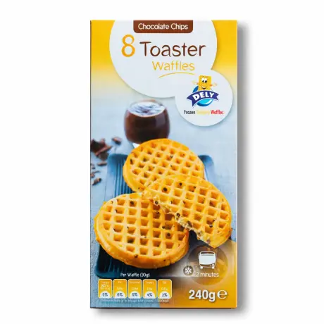 Dely 8 Toaster Choco Waffles 240g