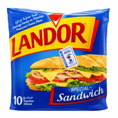 Land'Or Sandwich Cheese 10 Slices 160G