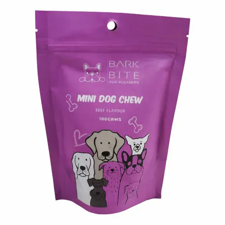 Bark Bite Mini Dog Chew 100g Beef Flavor