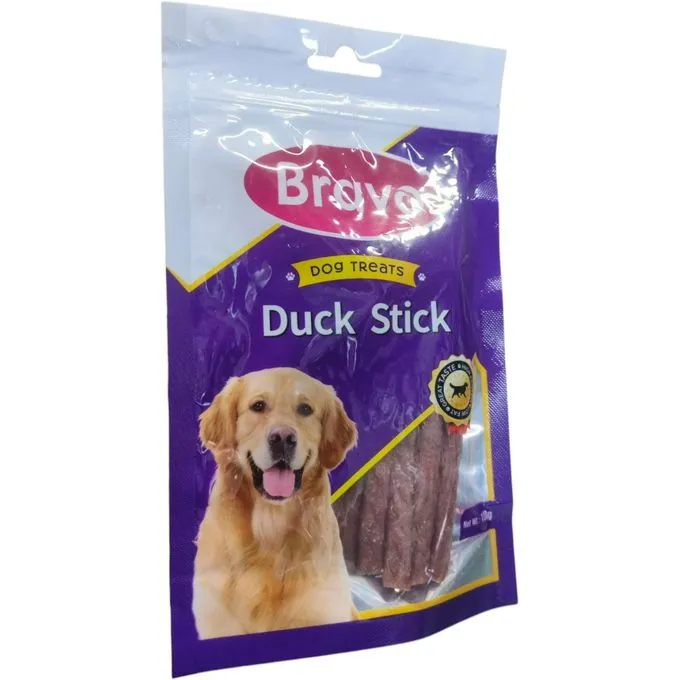 Bravo Duck Stick Dog Treats 100g