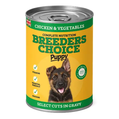 Breeders Chicken & Vegetable Puppy Dog Food 400g