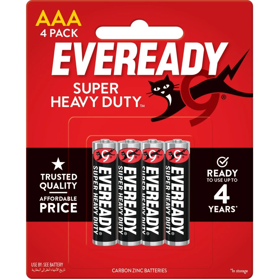 Eveready Battery Black Aaa4 1212Bp4