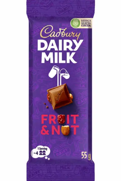 Cadbury Fruit And Nut 55Gm