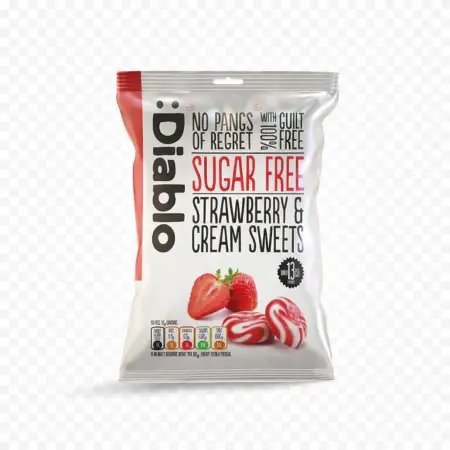Diablo Strawberry & Cream Sugar Free Sweets 75g