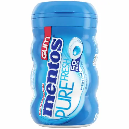 Mentos Fresh Mint Curvy Bottle
