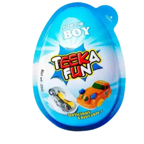 Teeka Fun Small Chocolate Egg Boy 15G