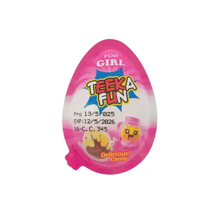 Teeka Fun Small Chocolate Egg Girl 15G
